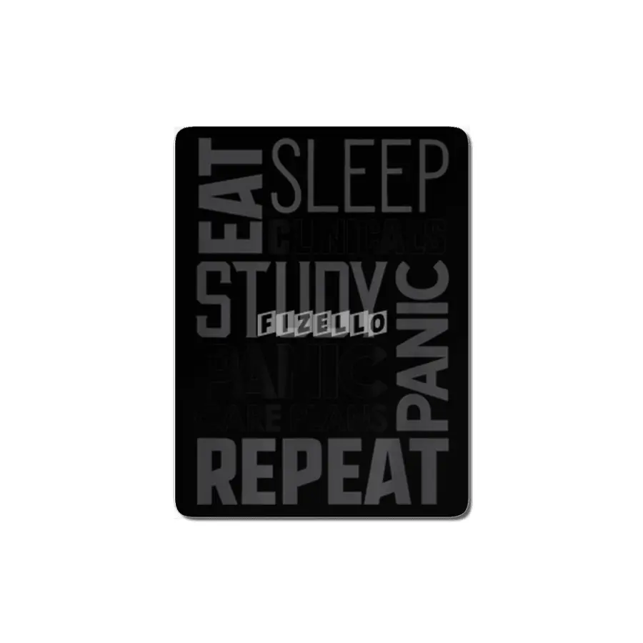 Funny School Nurse Shirts Eat Sleep Repeat Nursing Students MDF Tablo
