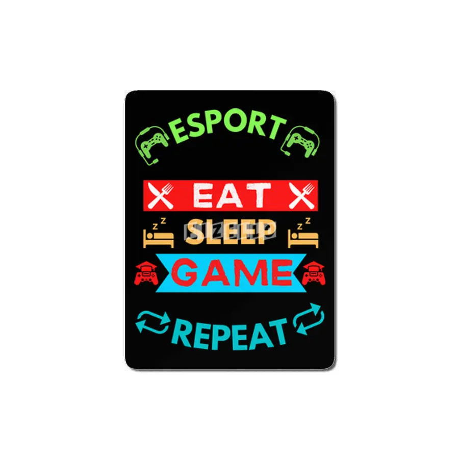 Esport Eat Sleep Game Repeat MDF Tablo