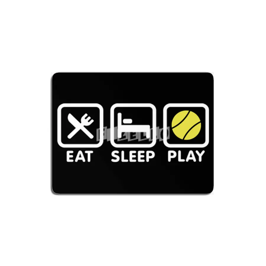 Funny Tennis Player Retro Sport Eat Sleep Tennis MDF Tablo
