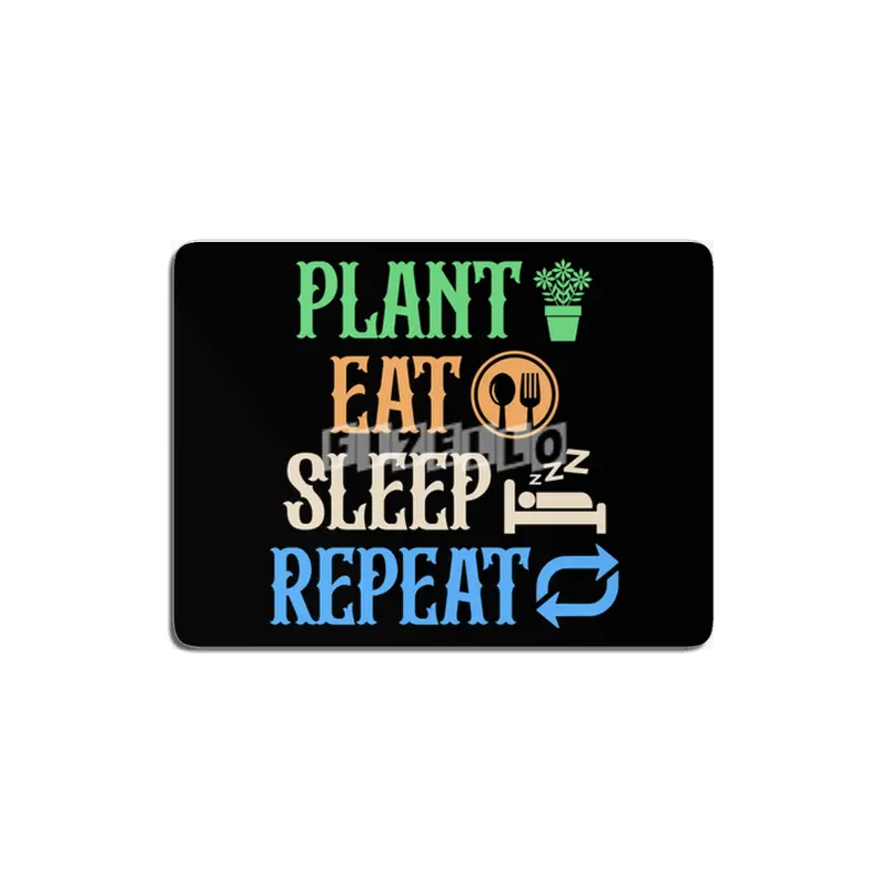 Plant Eat Sleep Repeat Gardener Life T-shirt MDF Tablo