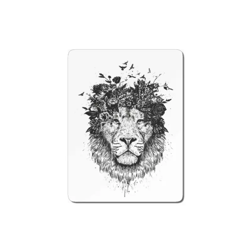 Floral lion MDF Tablo