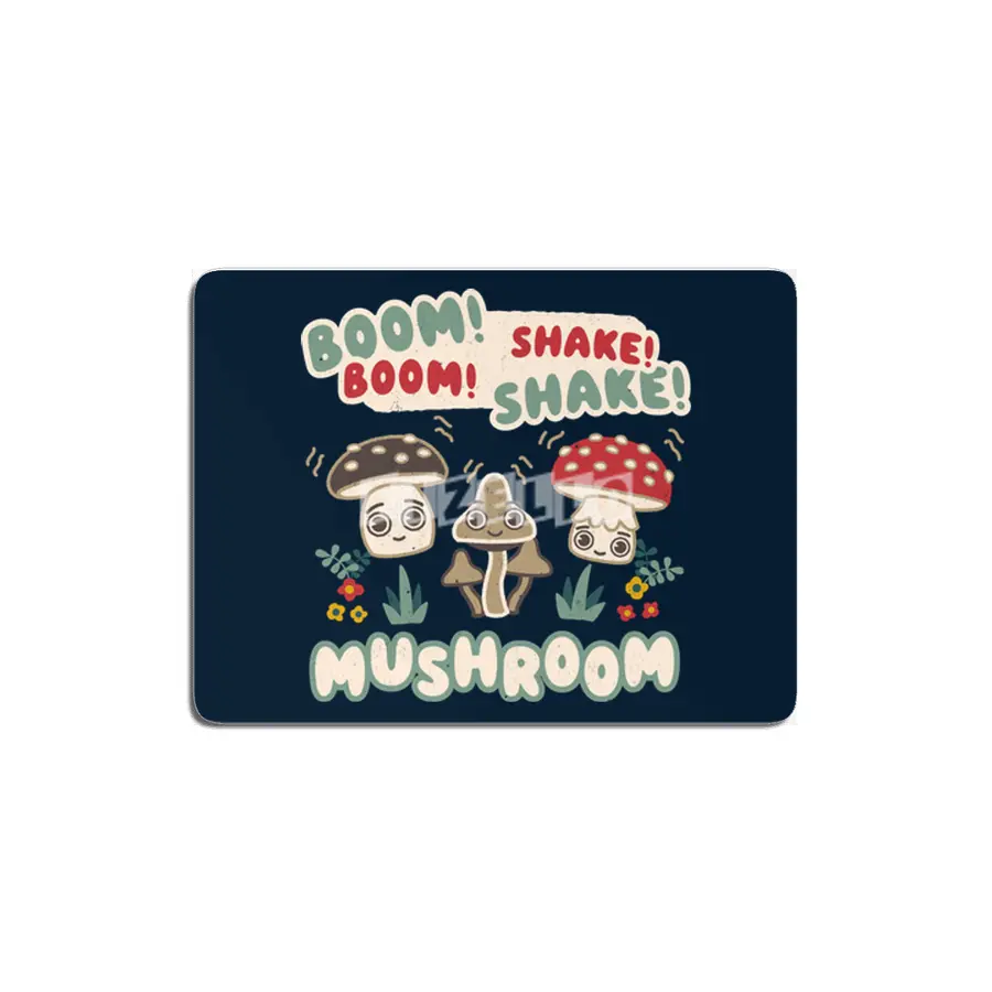 Boom Boom Shake the Room - Kawaii Mushroom Cute Characters MDF Tablo