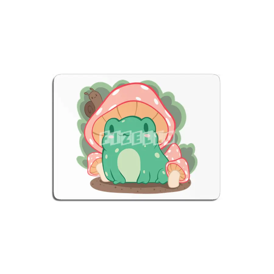Cottagecore Aesthetic Frog Mushroom Hat Snail Kawaii MDF Tablo