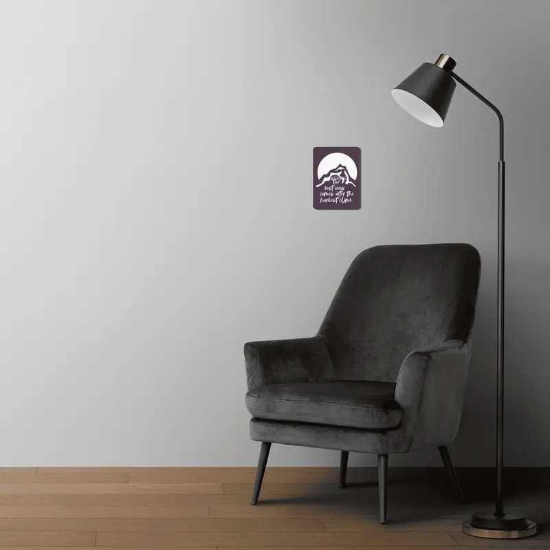 Mountain Climbing / Motivation MDF Tablo