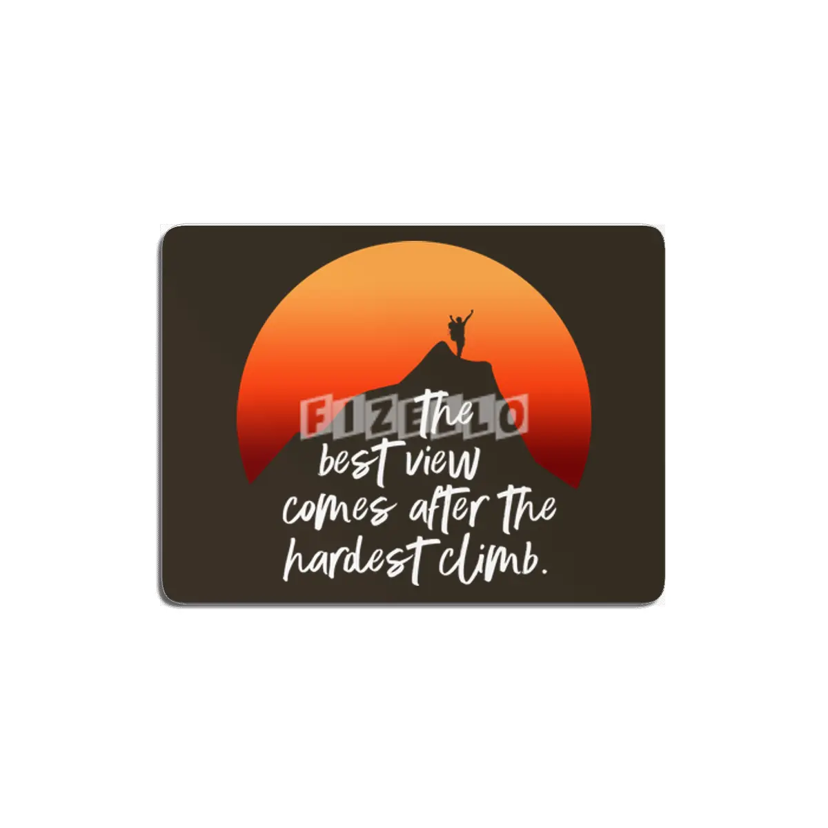 Success Climbing Motivation MDF Tablo