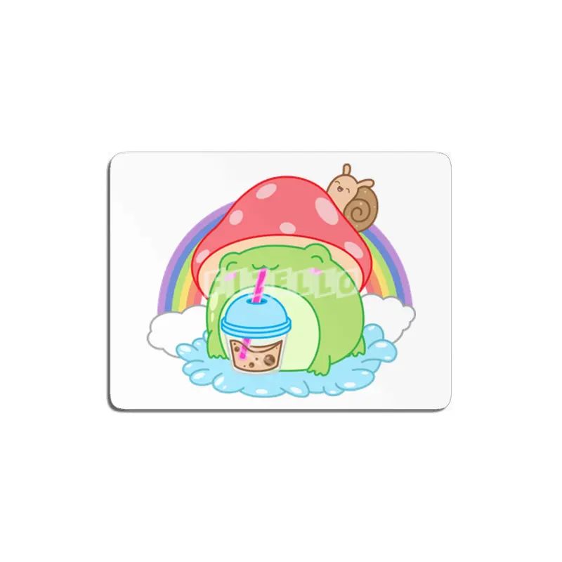 Frog Boba Bubble Tea Kawaii Anime Japanese Mushroom Snail MDF Tablo