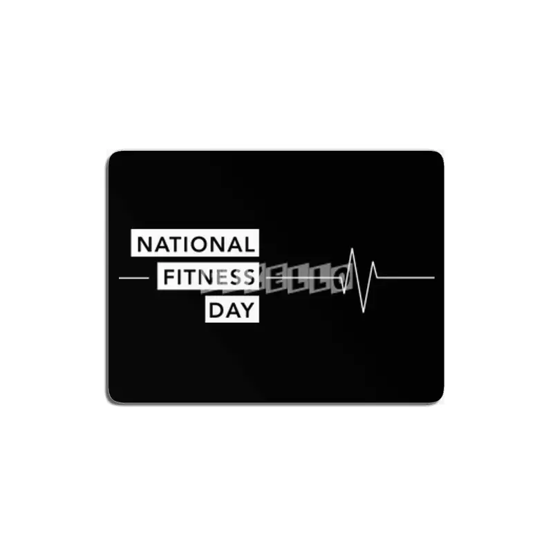 National Fitness Day Shirt MDF Tablo