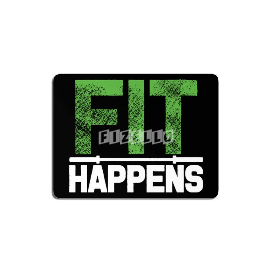 Fit Happens Cross Fit Barbell Fitness Exercise Workout Train Mens gym crossfit lifting MDF Tablo