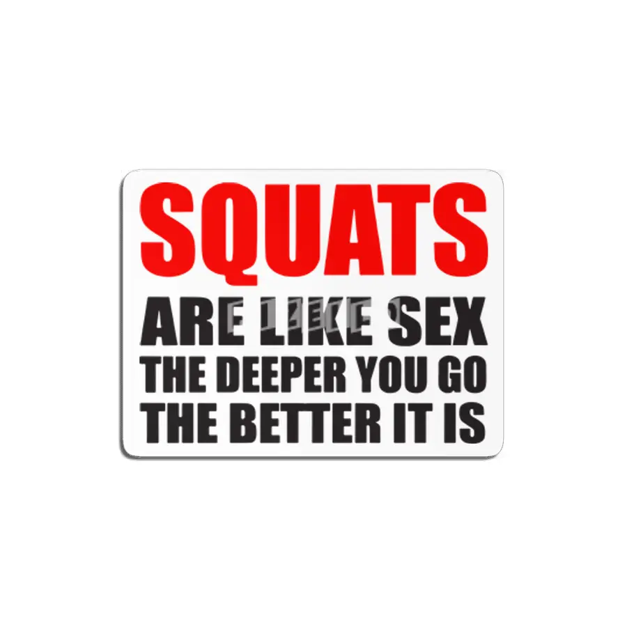 Squats Sex Health Fitness Gym Crossfit MDF Tablo