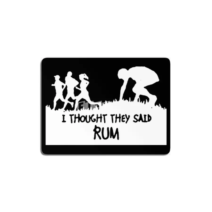 I Thought They Said Rum Mens Running Funny Slogan Runner Fitness Gift running MDF Tablo