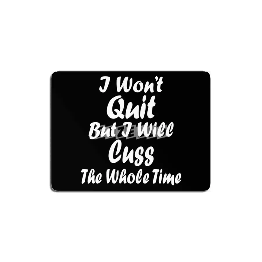 I Won_t Quit But I Will Cuss The Whole Time Workout Gym Tank Running Top Fitness Muscle Tee Funny Sl MDF Tablo