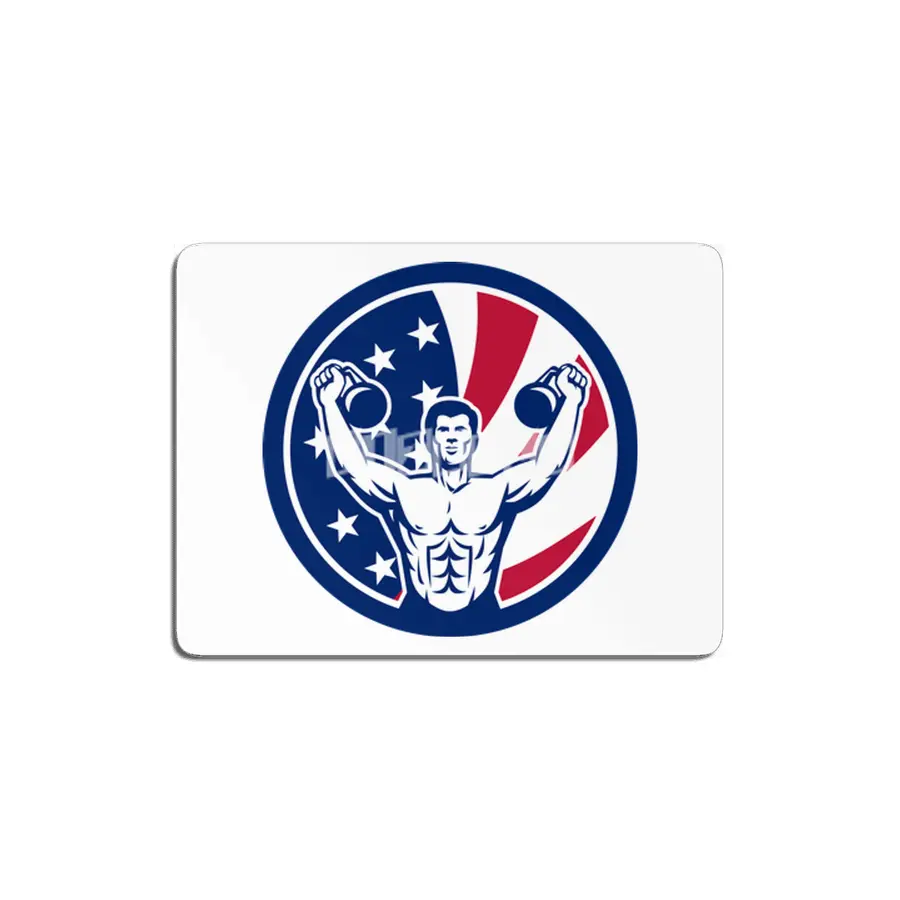 American Physical Fitness USA Flag MDF Tablo