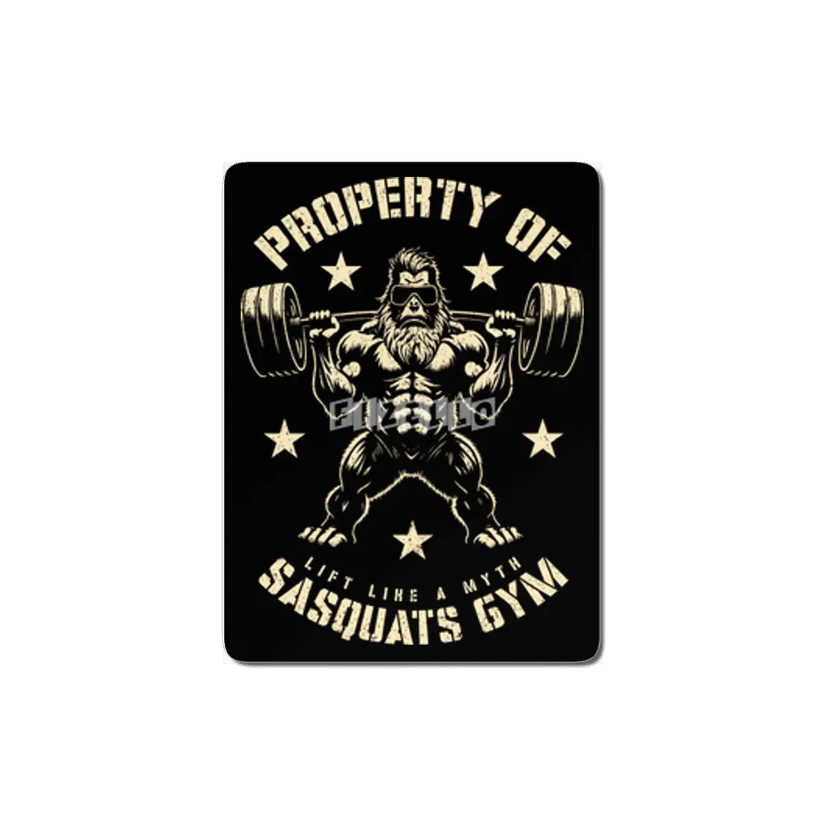 Bigfoot Sasquatch Sasquats Gym Fitness Workout Leg Day MDF Tablo