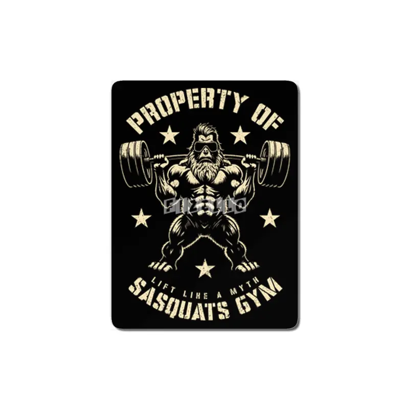 Bigfoot Sasquatch Sasquats Gym Fitness Workout Leg Day MDF Tablo