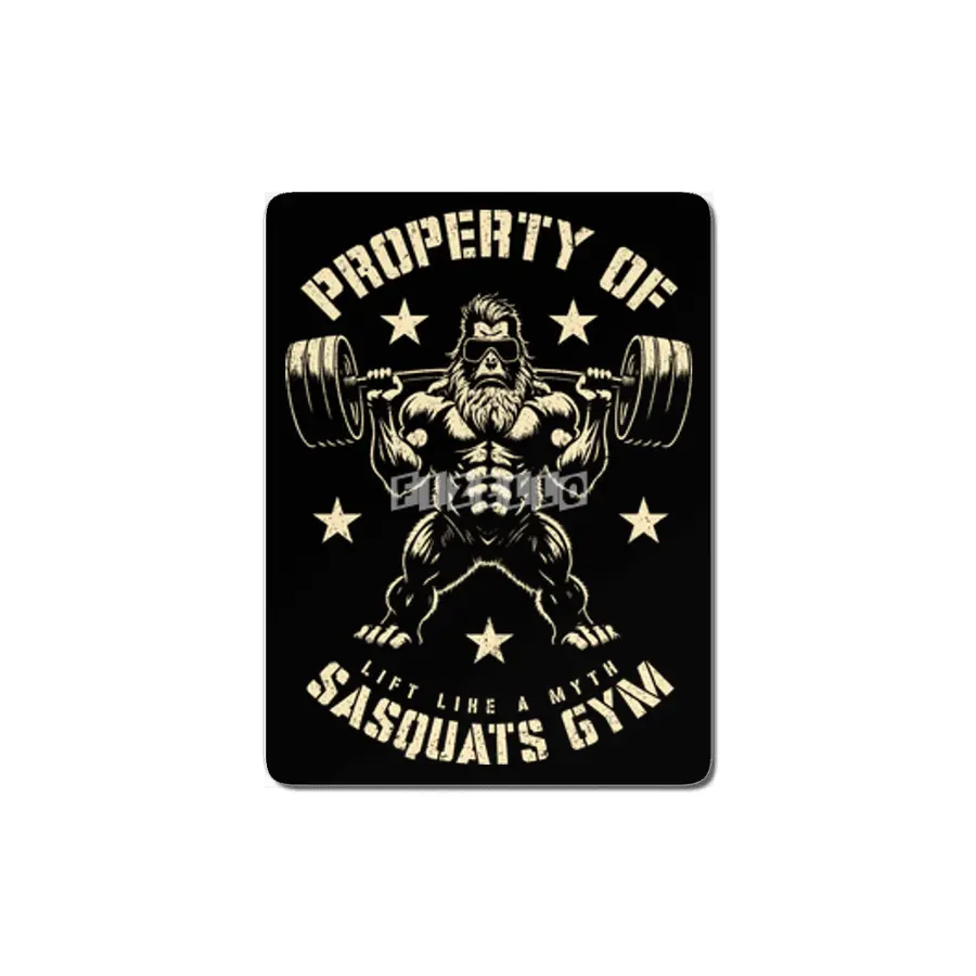 Bigfoot Sasquatch Sasquats Gym Fitness Workout Leg Day MDF Tablo