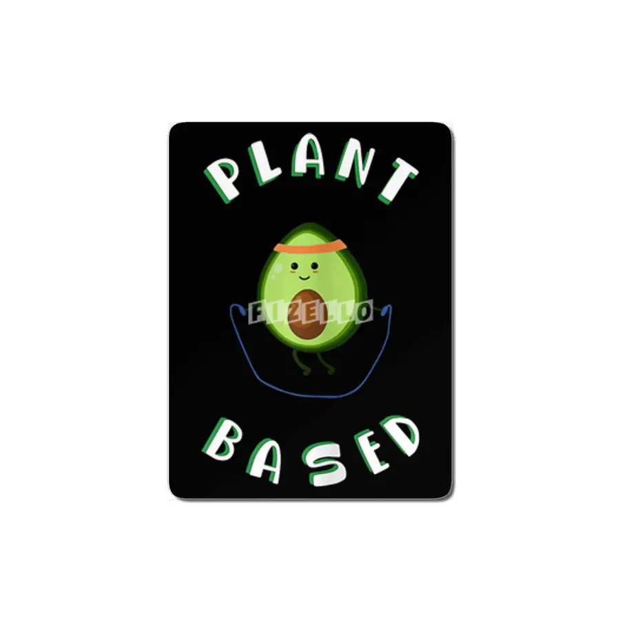 Funny Plant Based Avocado Fitness Tee, Vegan & Vegetarian MDF Tablo
