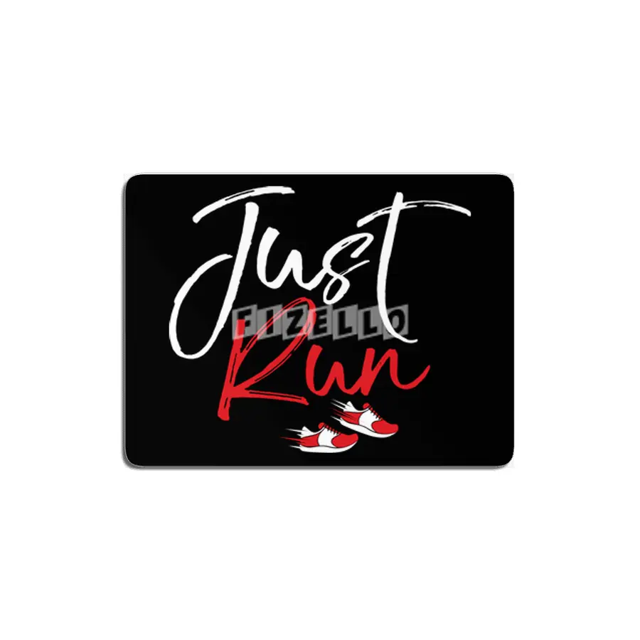 Running Motivation Just Run Fitness Runner Marathon Athlete MDF Tablo