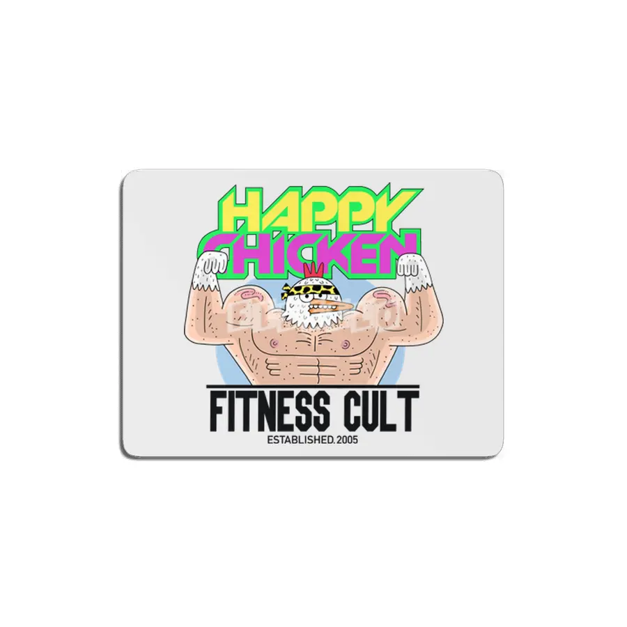 Happy Chicken Fitness Cult Club Tee MDF Tablo