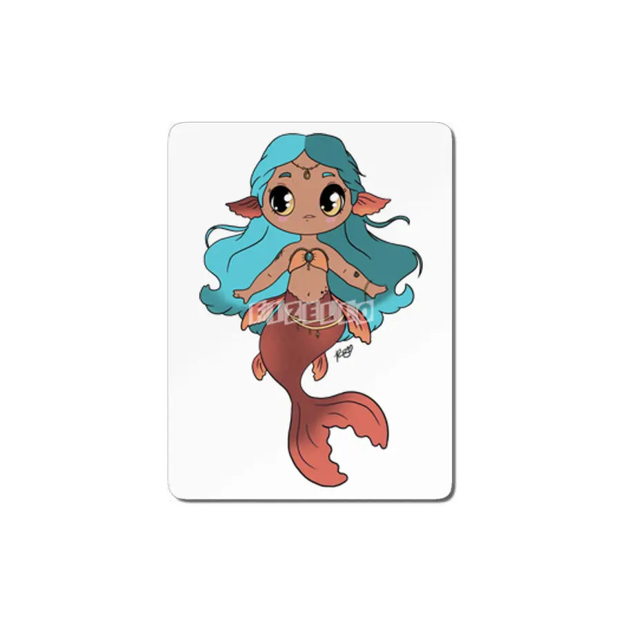 Kawaii Koi Mermaid MDF Tablo