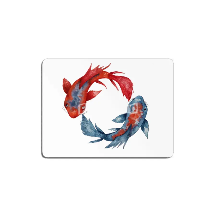 Yin Yang Koi Fish MDF Tablo
