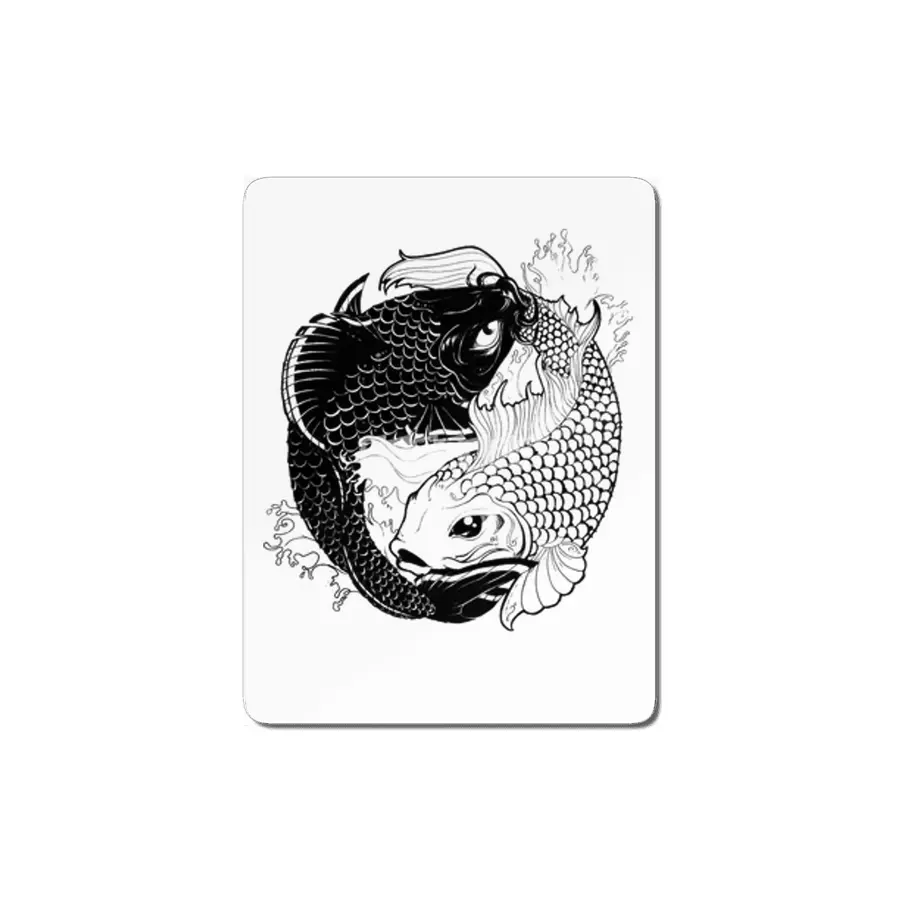 PISCES - Koi carps taijitu MDF Tablo
