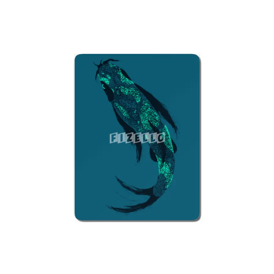 Don't Be Koi - Teal MDF Tablo