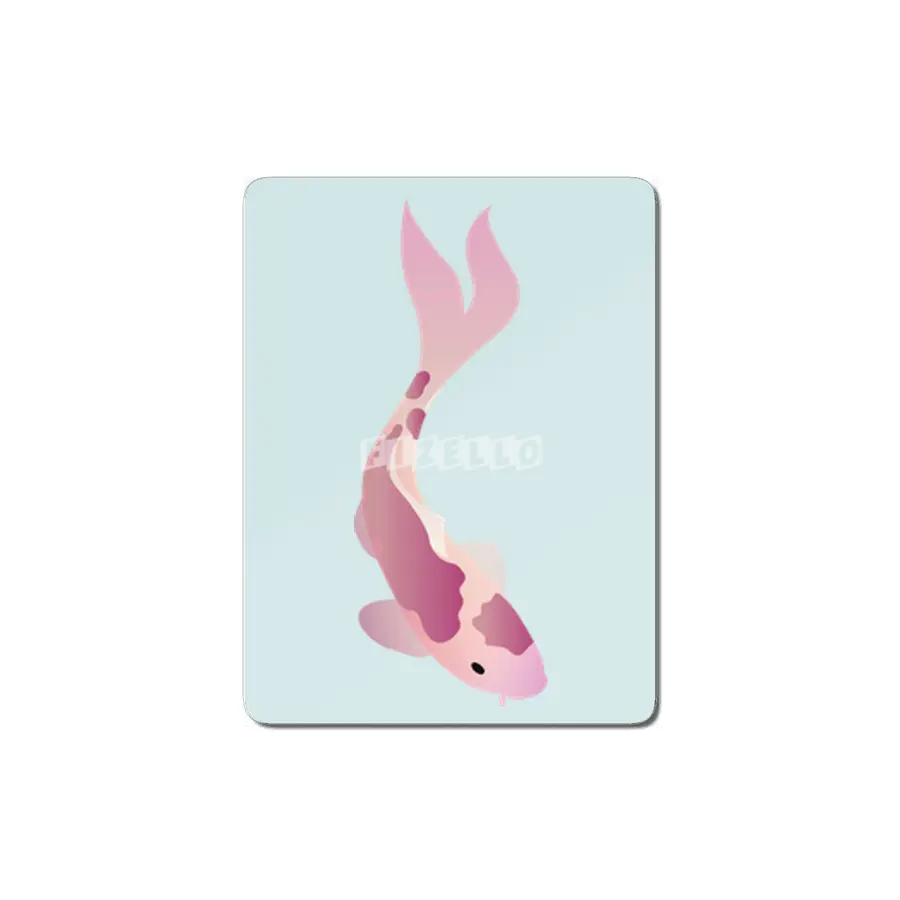 Swimming Koi - Pink MDF Tablo