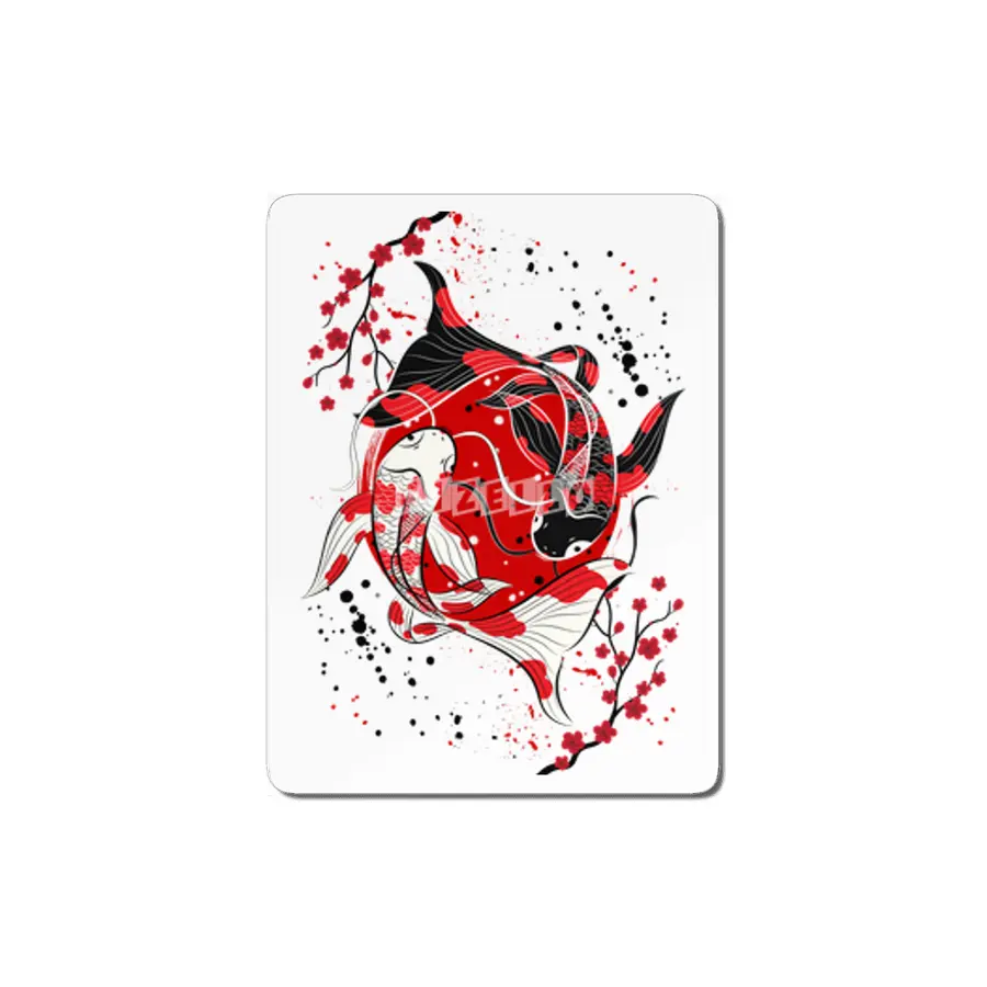 Yin Yang Koi Fish MDF Tablo