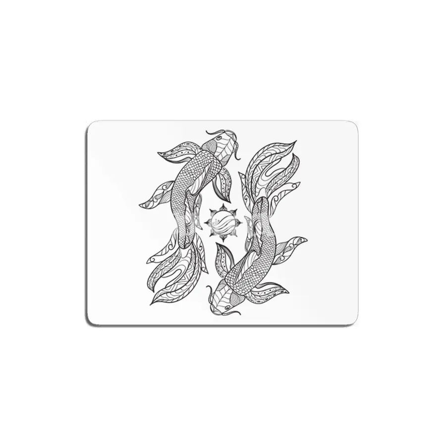 gemini koi fish MDF Tablo