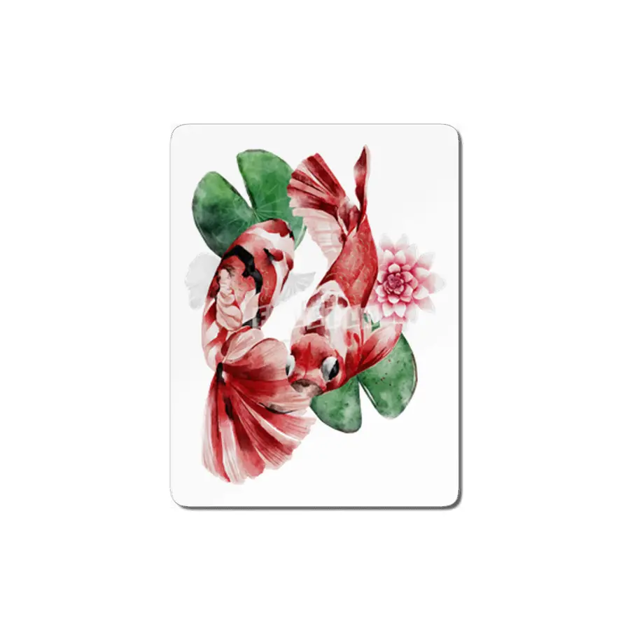 Swimming Japanese koi fish MDF Tablo
