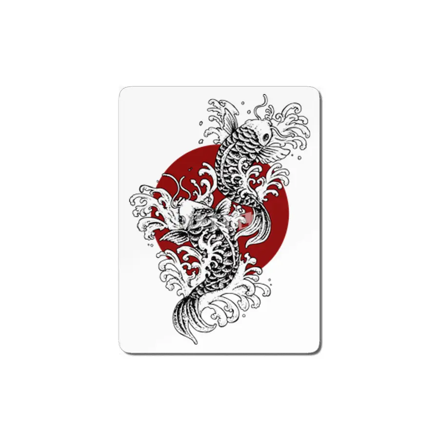 sun koi fish MDF Tablo