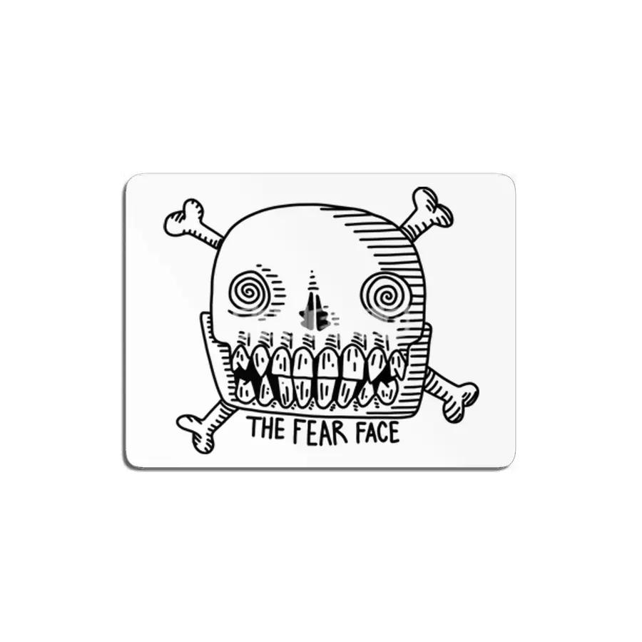 The Fear Face Skull MDF Tablo