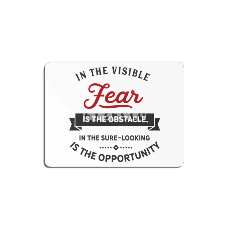 In the visible fear is the obstacle MDF Tablo