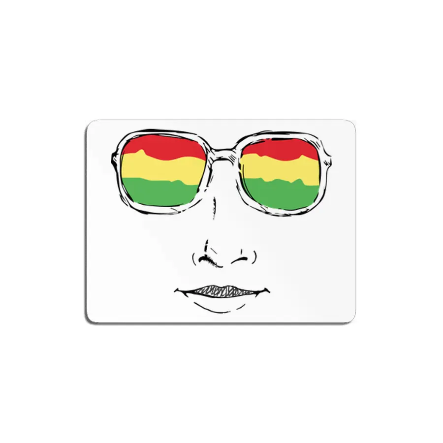 Reggae Hipster Rastafari face A MDF Tablo