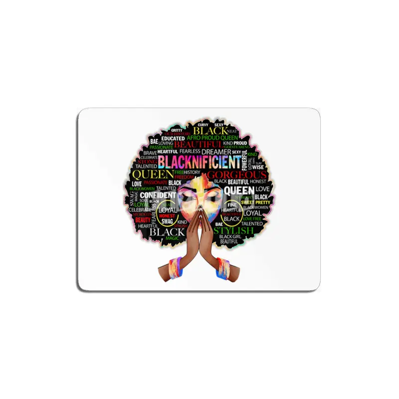 Black Woman Diva Urban Hipster Girl MDF Tablo