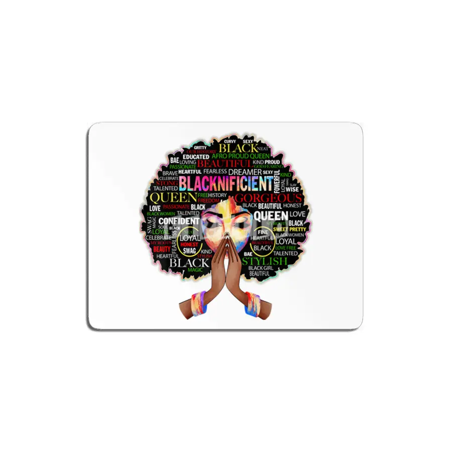 Black Woman Diva Urban Hipster Girl MDF Tablo