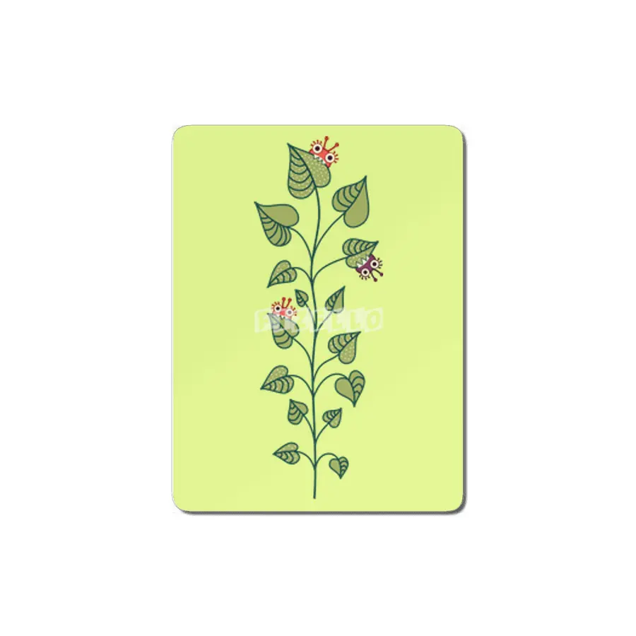 Cute Bugs Eat Green Plant Nature Lover MDF Tablo