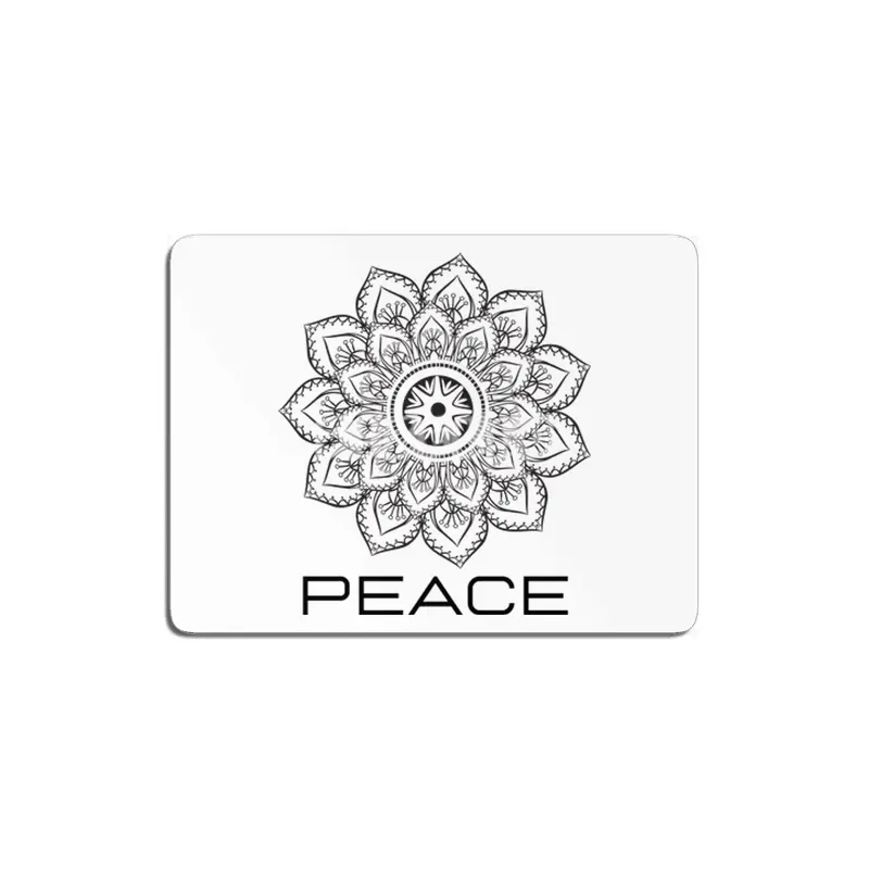 Peace Mandala | Yoga | Pilates | Rave | Floral MDF Tablo