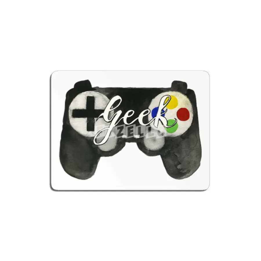 Hand Painted Watercolor Geek Game Controller MDF Tablo