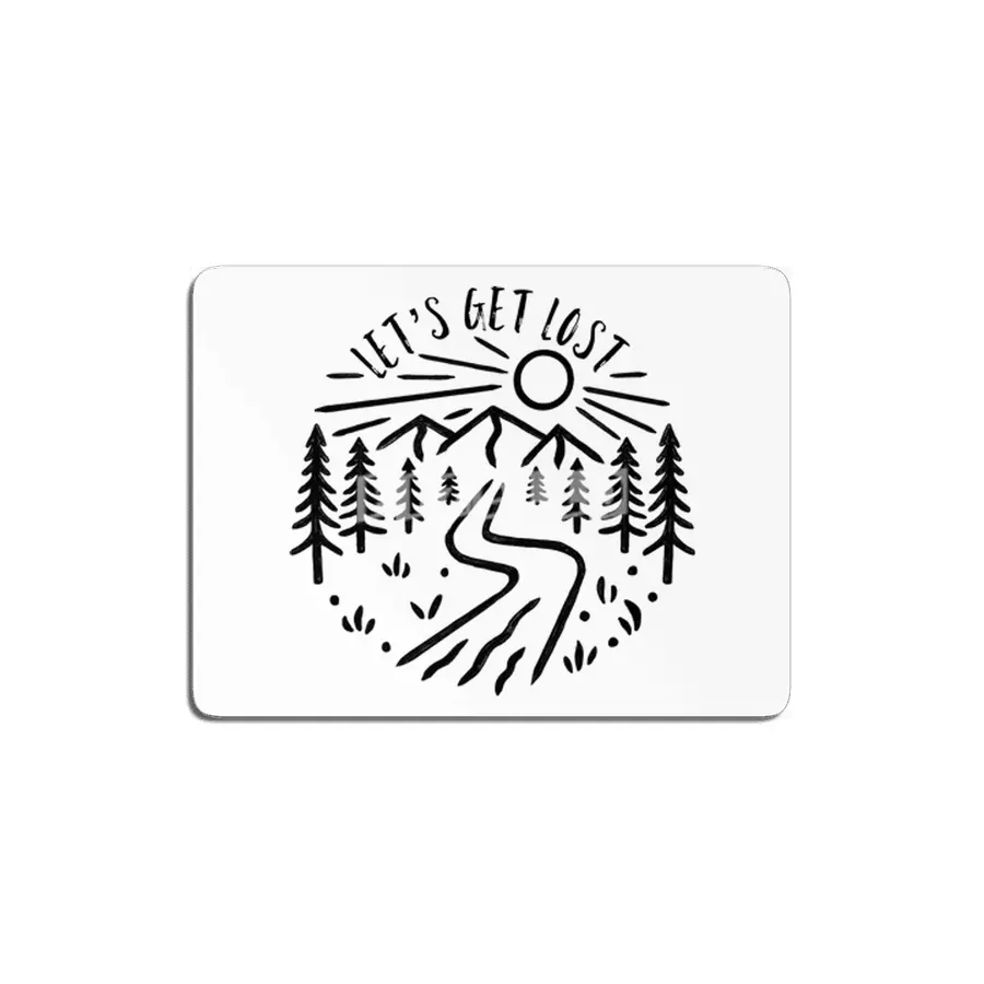 Let's Get Lost - Nature Design MDF Tablo