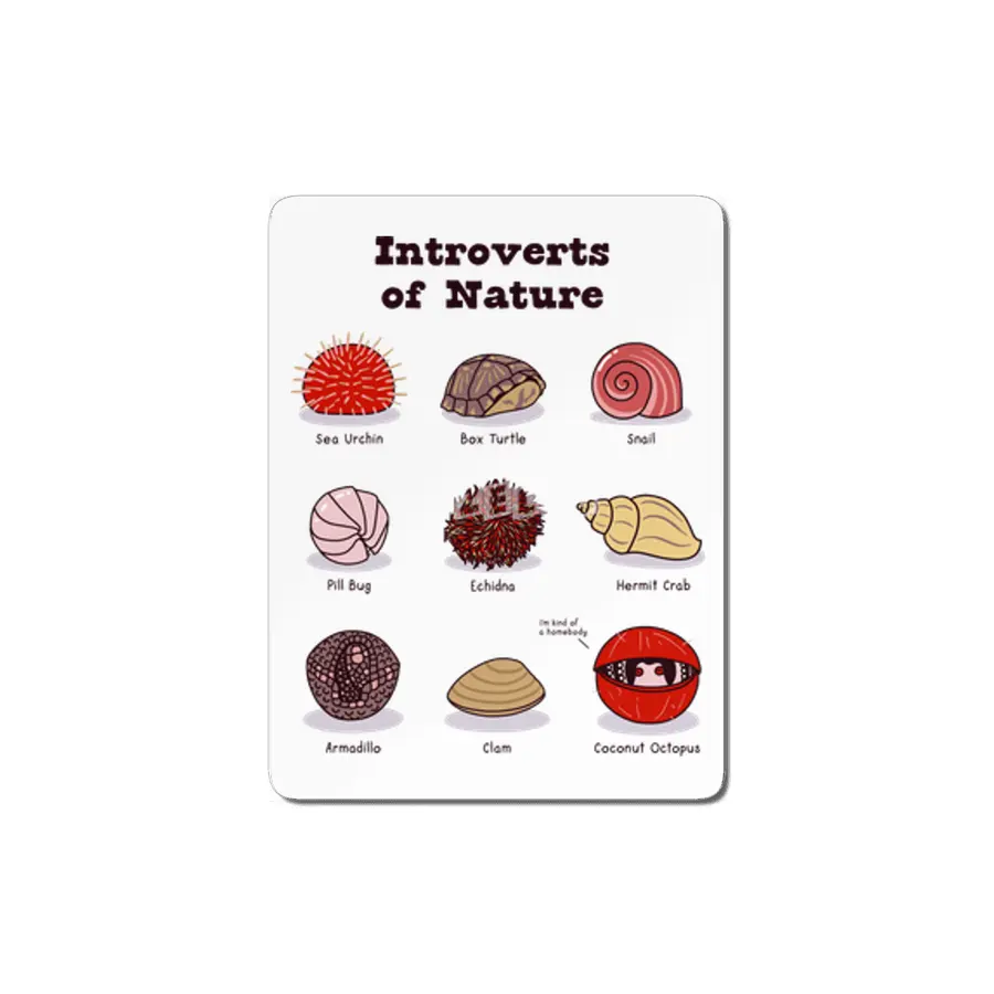 Introverts of Nature (Red/Gold) MDF Tablo