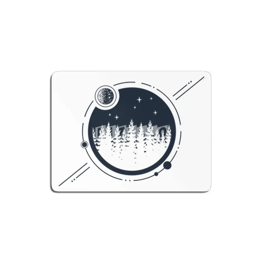 Modern Geometric Nature Forest Astronomy Planets MDF Tablo
