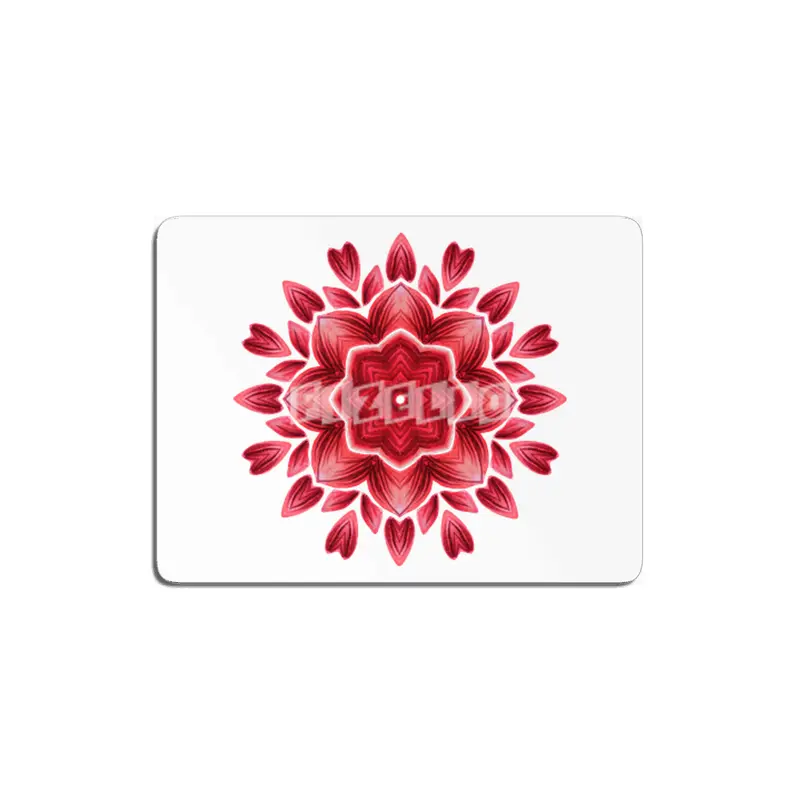 Abstract Watercolor Rose Petal Floral Mandala MDF Tablo