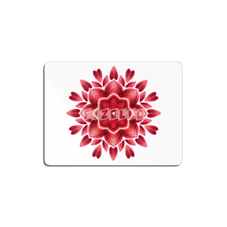 Abstract Watercolor Rose Petal Floral Mandala MDF Tablo
