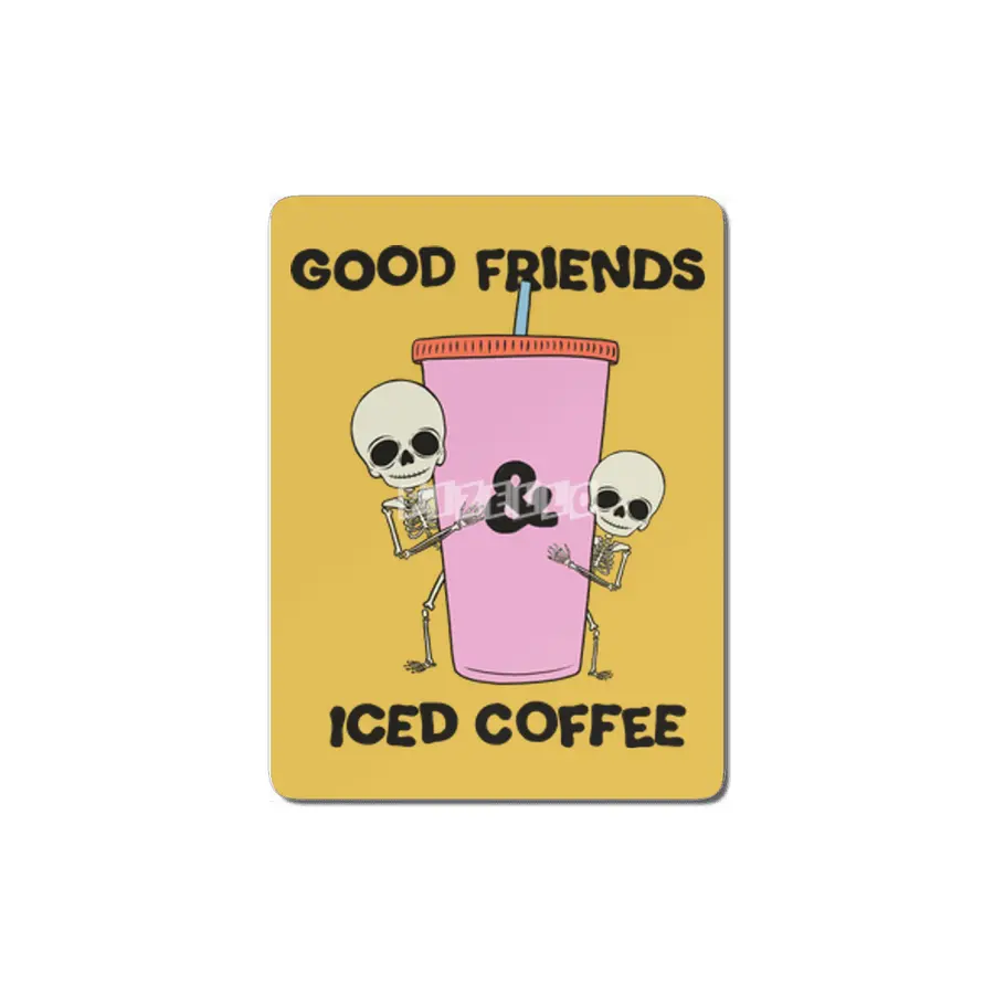 Good Friends & Iced Coffee MDF Tablo