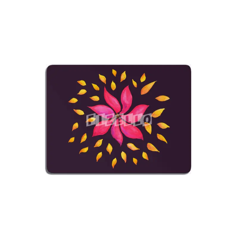 Abstract Whimsical Watercolor Pink Flower MDF Tablo