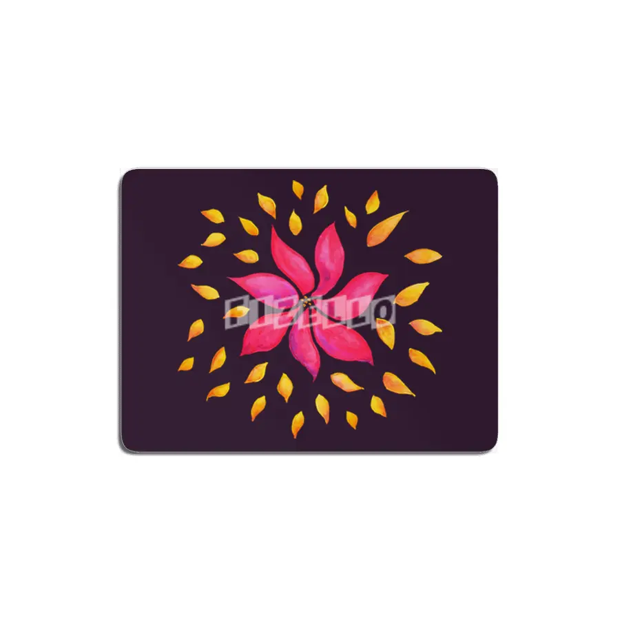 Abstract Whimsical Watercolor Pink Flower MDF Tablo