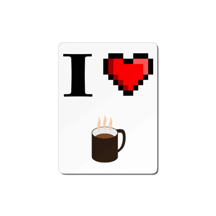 I love Coffee 8Bit MDF Tablo