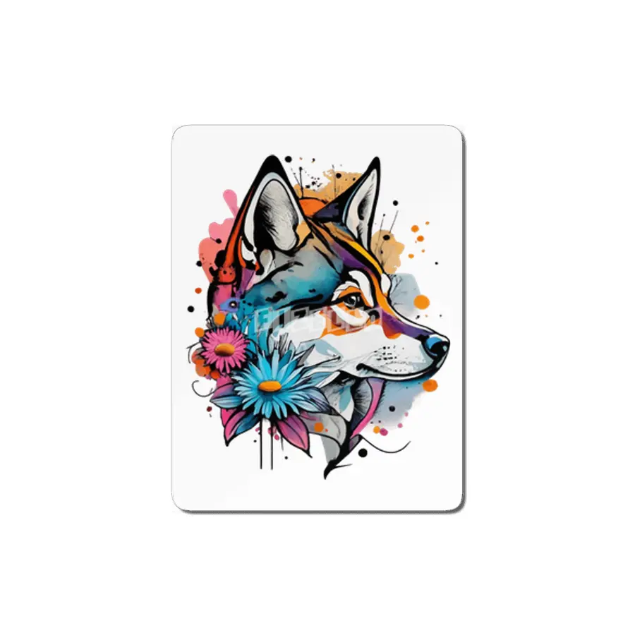 Charming Watercolor Dog Design for Dog Lovers MDF Tablo