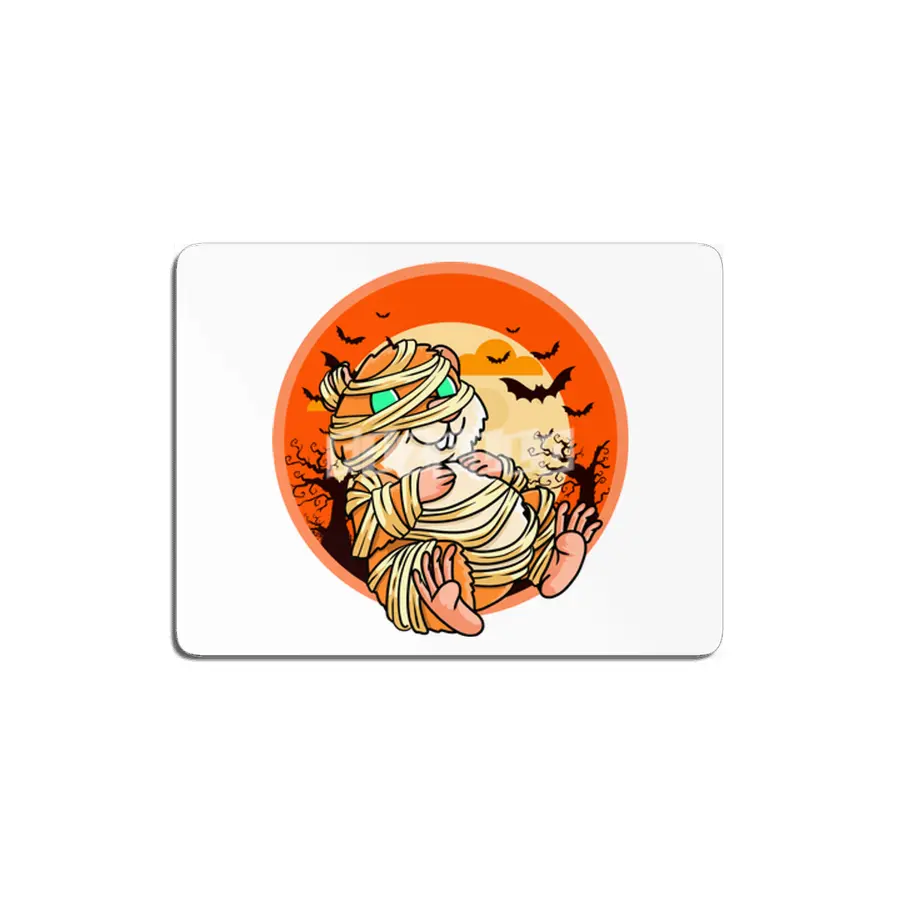 Cute Spooky Halloween Mummy Hamster Costume MDF Tablo